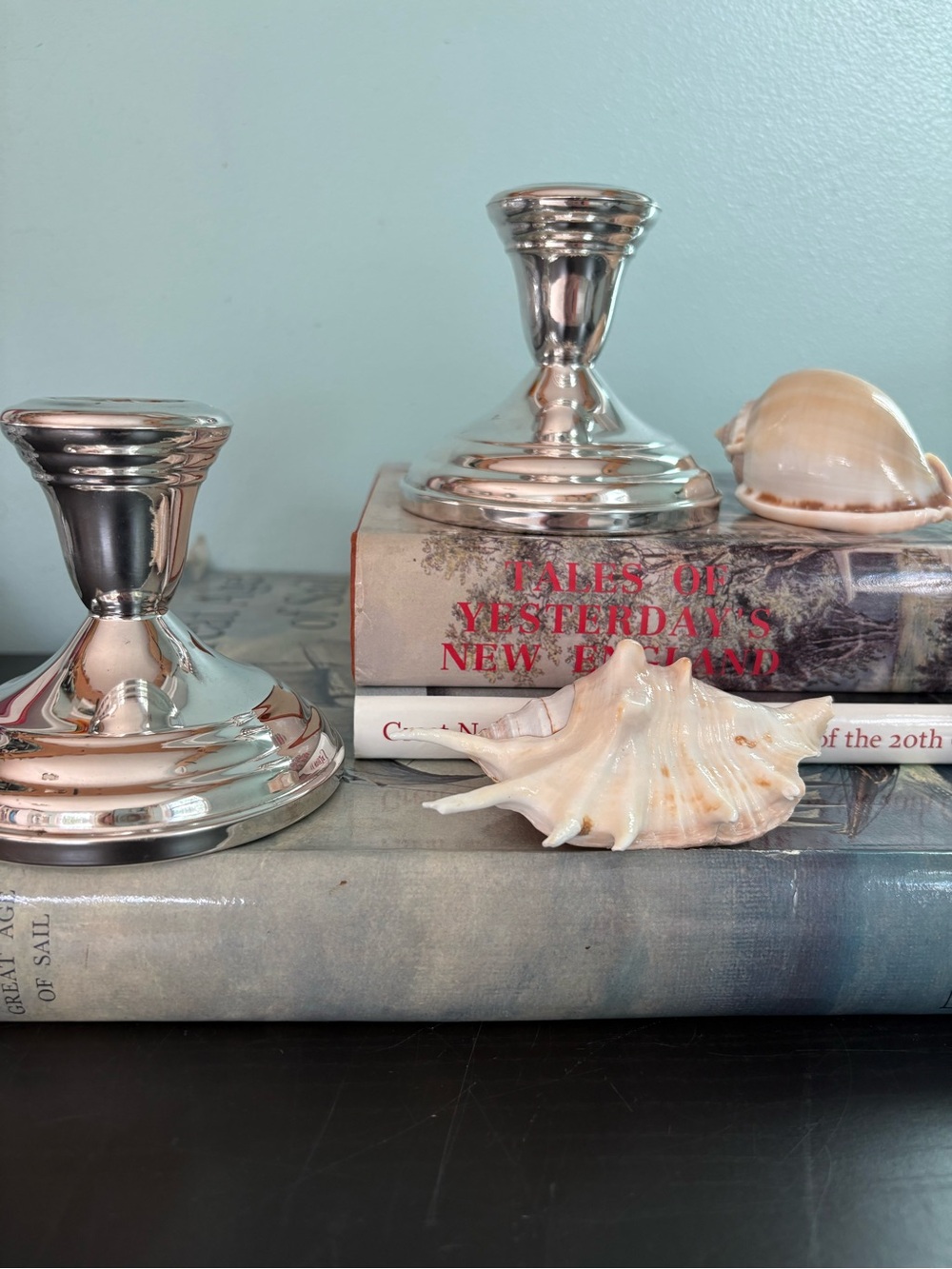 Set of 2 Vintage Sterling Silver Weighted Candlestick Holders